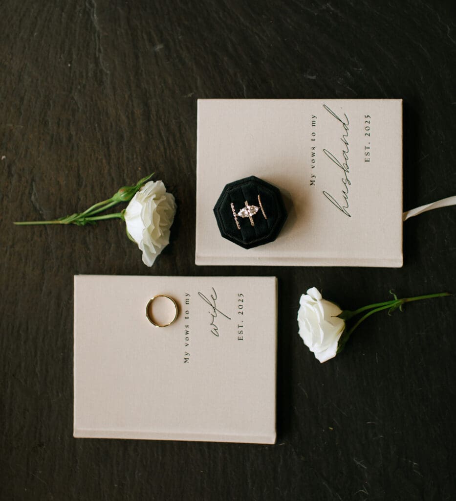 Vow Books; wedding color palettes for 2026